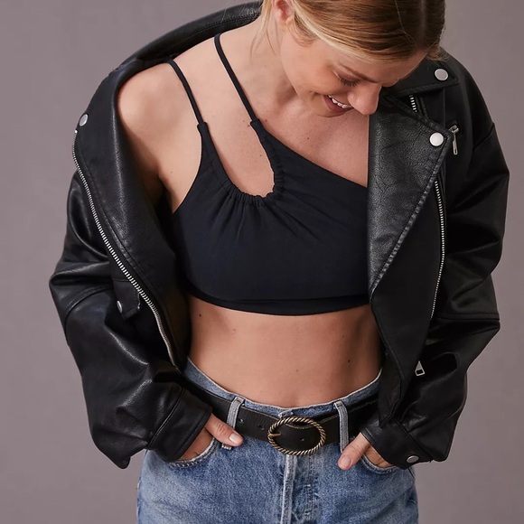 Anthropologie Cut-Out Crop Top (S) - Picture 2 of 7